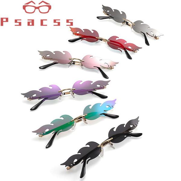 

psacsss 2020 fashion flame flame солнцезащитные очки женщины / мужчины отличительные солнцезащитные очки высокое качество зеркальные достопр, White;black