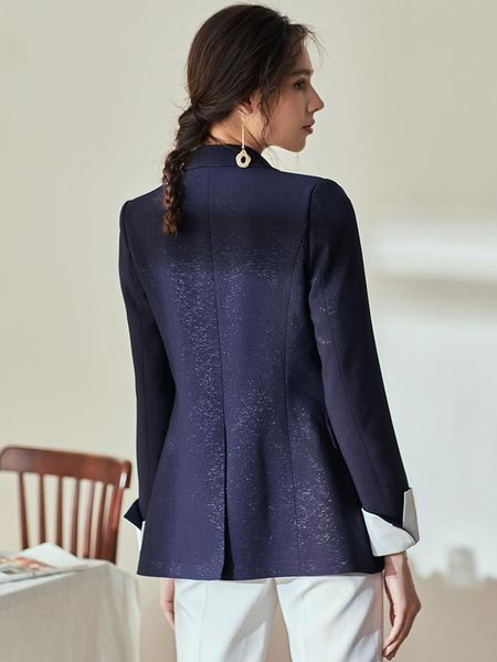 

women's suits & blazers intellectual suit jacket 2021 summer black thin style blue professional commute, White;black