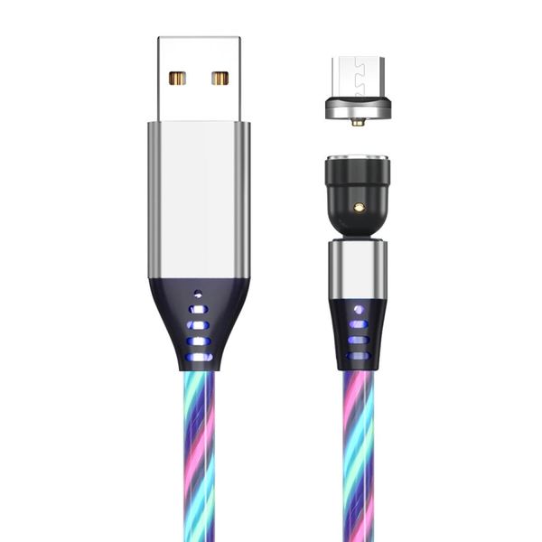 

24a usb to micro usb 540 degree bendable streamer magnetic data cable cable length 1m