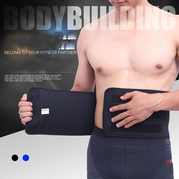 

waist support fitness sports exercise pressure protector body building weightlifting adjustable belt waistband for men, Black;gray