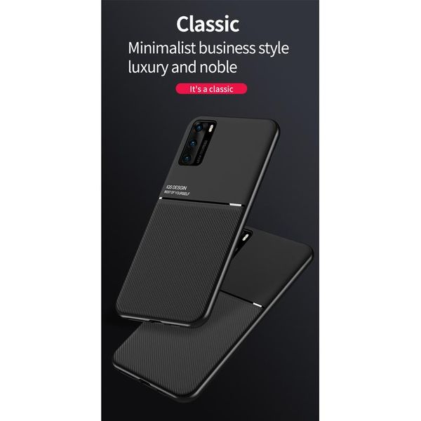

luxury slim leather case for huawei p40 p30 p20 pro lite build in magnetic car plate soft cover for huaw wmtdtz