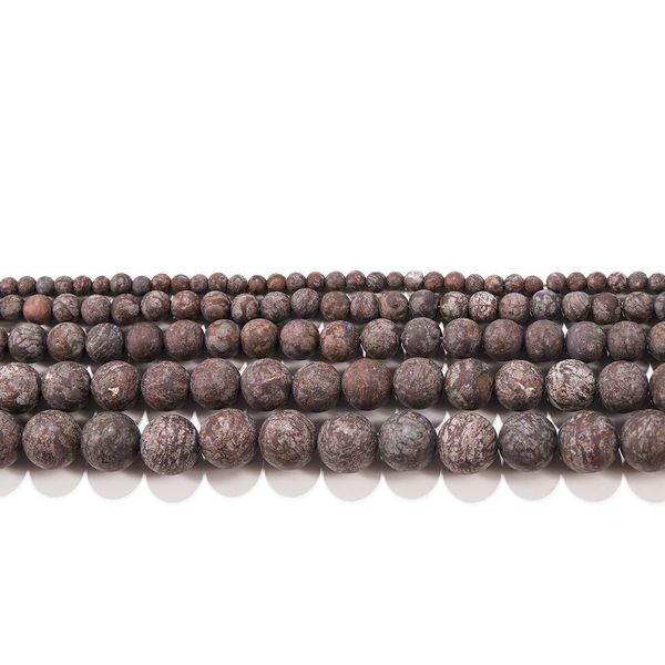 

4 12mm natural stone alabaster brown snowflake obsidian bead round loose spacer beads for diy bracelet jewelry making findings h bbyncw