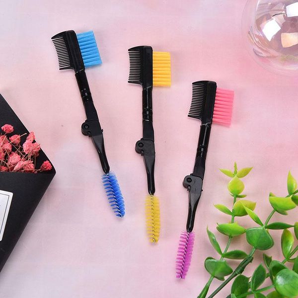 

makeup brushes eyelash comb brush portable foldable cosmetic extension tool women eyebrow