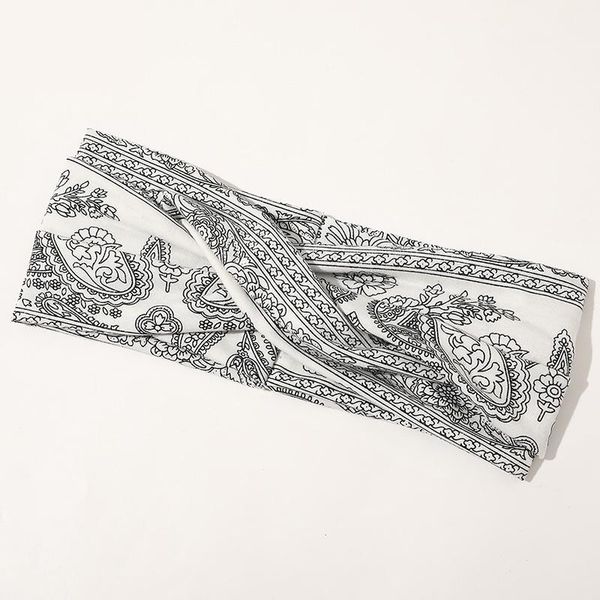 

bohemian hair ribbon floral wide-brimmed head band summer classic hair hoop elastic headband vintage headwear hair accessories q bbyuqc