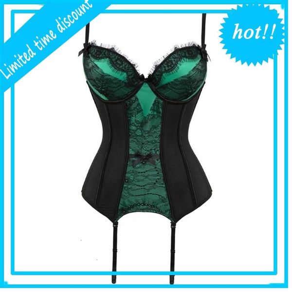 

women underwear lace mesh corset lingerie slimming waist bustier push up corselet halter, Black;white