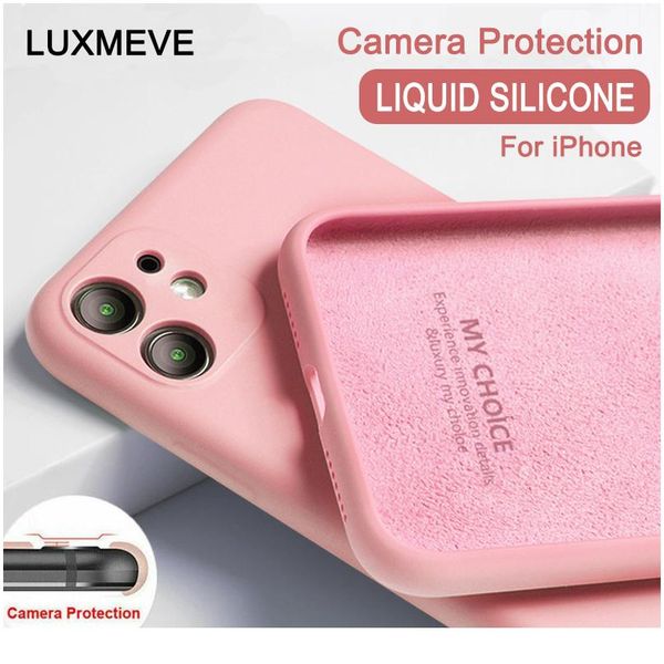 

liquid sile case for iphone 12 11 pro xs max x xr original soft protection cover for iphone wmtcst