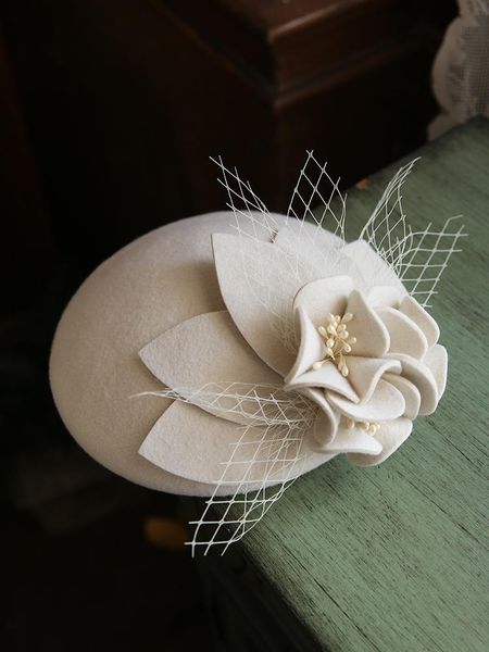 

stingy brim hats white fedora vintage hat lace mini elegant for women, Blue;gray