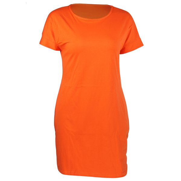 

womens casual dresses fashion dress round neck pullover loose women short sleeve brief qw44kx3rk, Black;gray