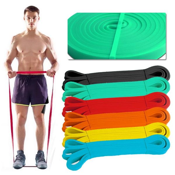 

208см вытягивающая веревка йога сопротивления полосы сопротивления эластичной натуральной латексной резиновой петли спортивные фитнес-тренир