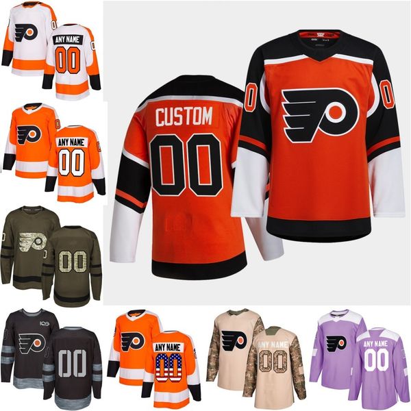 

2021 reverse retro fourth philadelphia flyers hockey jerseys multiple styles mens custom any name any number hockey jerseys stitched, Black;red