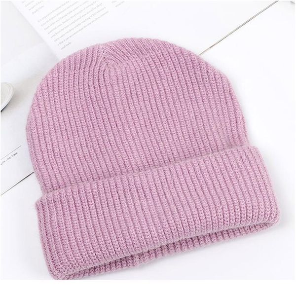 

women knitted winter hat female warm rabbit fur beanie girls solid bonnet woman skullies beanies soft winter c qylwwz