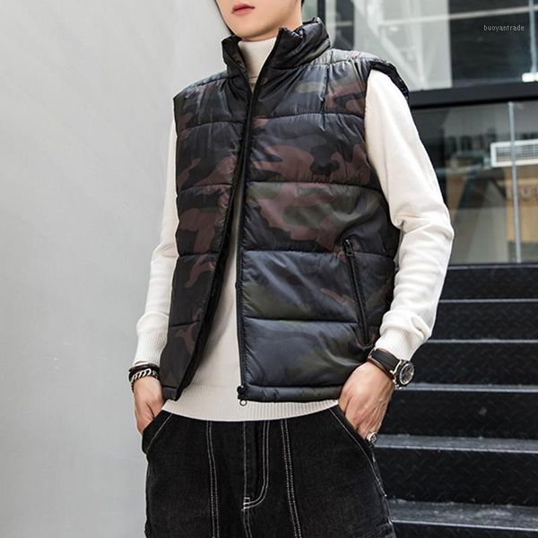 

men's vests mens vest autumn winter casual pocket pure color waistcoat jacket coat chaleco plumas hombre brand clothing sleeveless1, Black;white