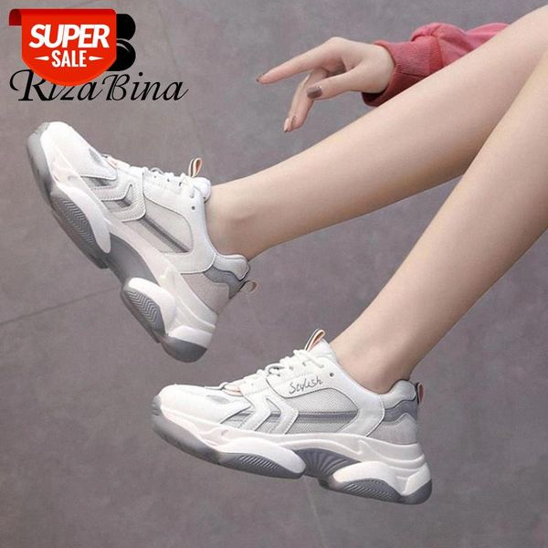 

rizabina women shoes cow leather spring shoes women lace up fashion cool sneakers ladies daily footwear size 35-40 #pv7l