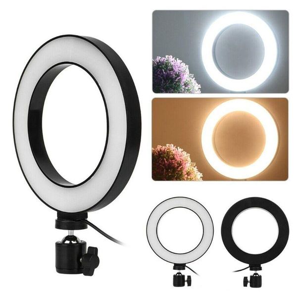 

led ring light selfie fill lamp 10 levels brightness dimmable 3 light modes for living broadcast/pgraphy/recording