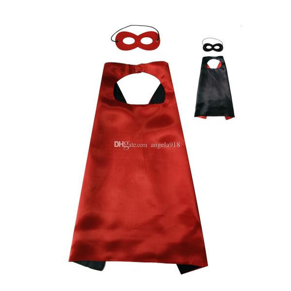 

lg2s2 layer cape and mask with 11colours double different colors side 70*70cm capes for kids christmas halloween cosplay prooutletj1n9