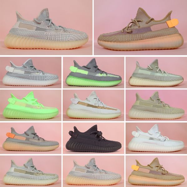 

luxury designer men women v2 zebra static yecheil cream sesame kanye west og clay true form yecheil 3m wave shoes sneakers6a2d#