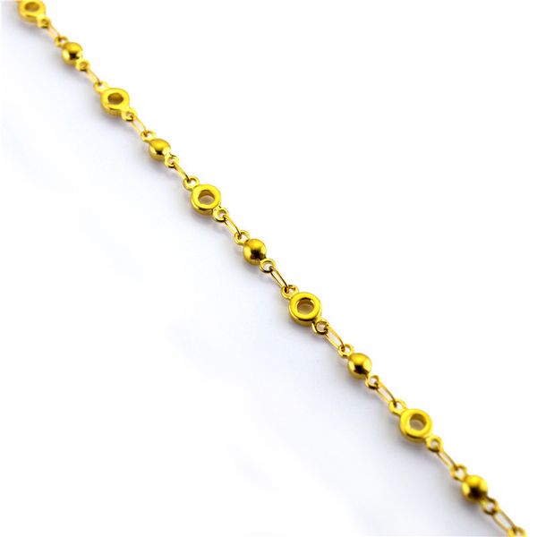 

spote titanium steel lucky circle ожерелье мода ювелирные изделия из нержавеющей стали золотая цепь diy аксессуары stl026, Silver