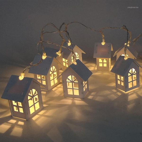 

christmas decorations fairy led light string room decoration innovate wood house modern year decoration1