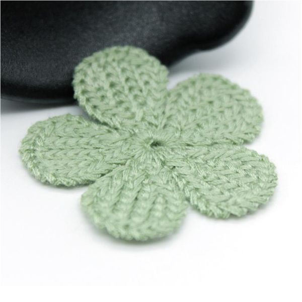 

37mm 20pcs/lot mini cotton knitting flower for home hat shoes clothing decoration scrapbooking diy handmade crafts acc jllpnf