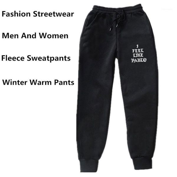 

2020 new fashion men pants i feel like pablo joggers pants men and women sweatpants bodybuilding fitness track men's1, Black