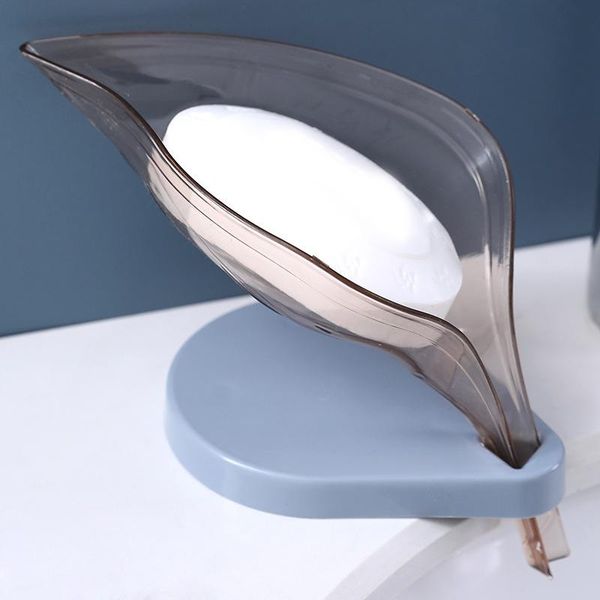 

leaf soap holder bathroom shower soap dish wall shelf plastic bath tray shower plates soap storage box with drain wholesale q sqcxpo