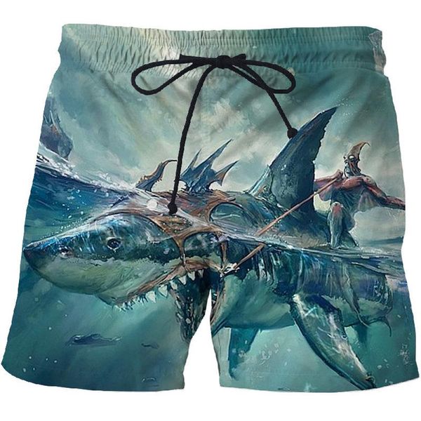 

men's sports shorts, quick-drying sports pants, sweat-resistant, 3d printed series, cool style, new collection, 2020, White;black