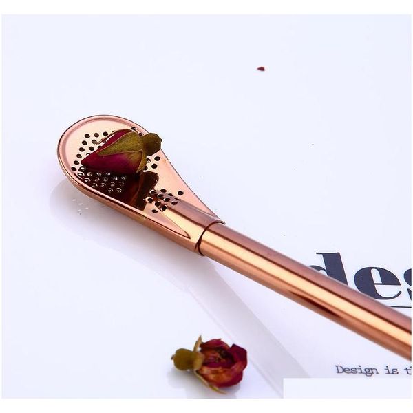 

creative 304 stainless steel drinking straw filter handmade yerba mate tea straws bombilla gourd reusable sqcwmr ppshop01