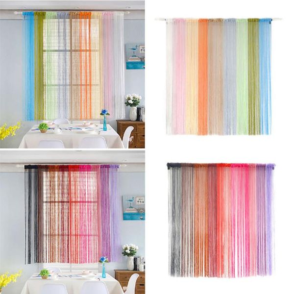 

curtain & drapes modern string curtains for door patio net fringe soft screen living room and bedroom windows divider cut to size rideau