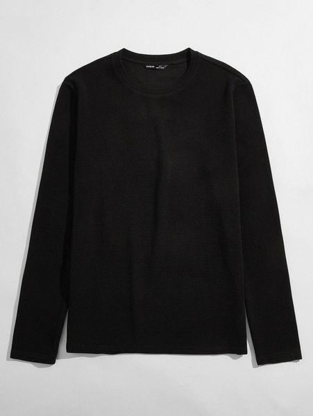 

men round neck solid m5oo#, White;black