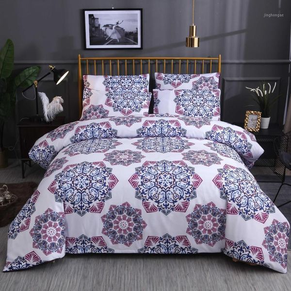 

bohemia printing bedding set luxury multiole size duvet cover sets 2/3pcs bed cover sets1