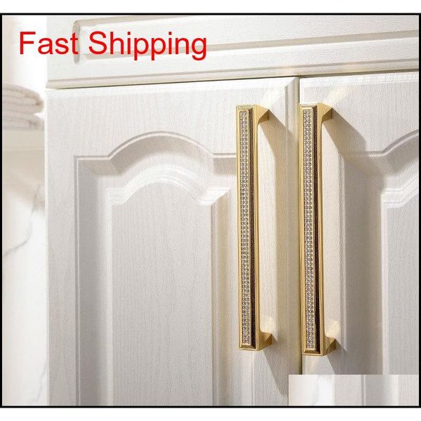 

luxury drawer cabinet handles wardrobe cupboard door pull czech crystal 24k gold or chrome homeware furnit qyllbe yh_pack