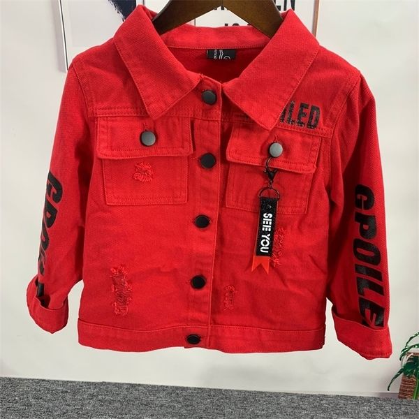 

kids denim jacket jean coat clothing fashion causal boys cardigan children outerwear cowboy toddler 2-6years y200901, Blue;gray