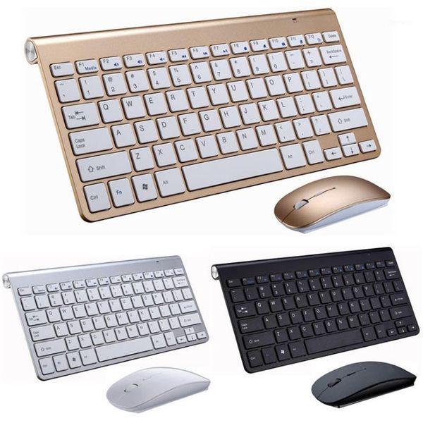 

2.4g wireless keyboard and mouse mini multimedia keyboard mouse combo set for notebook lapmac deskpc tv office supplies1
