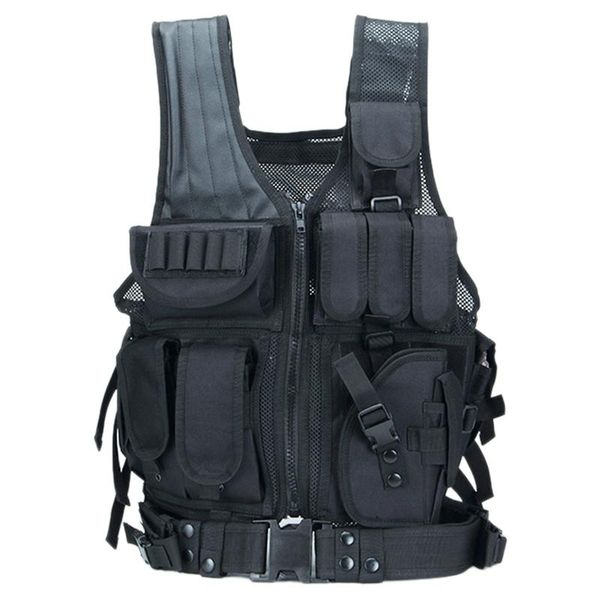 

outdoor t-shirts -outdoor combat armor vest live action cs field breathable mesh wargame body, Gray;blue