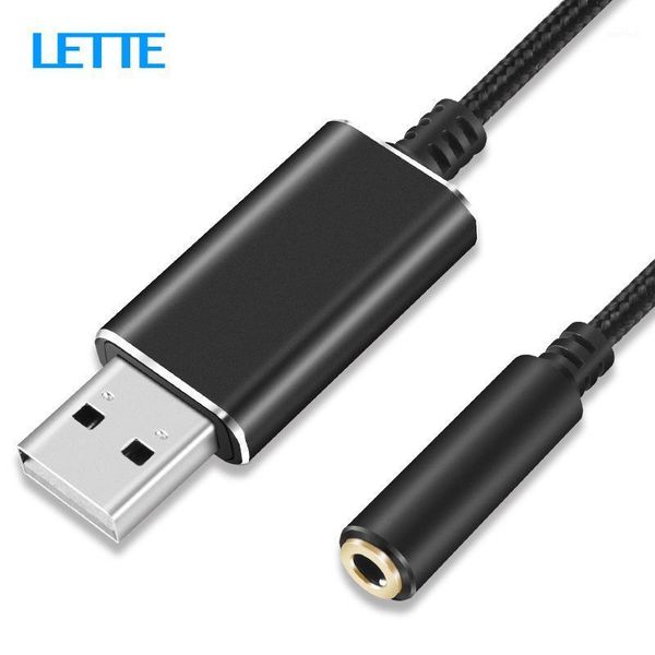 

external usb sound card cable usb to 3.5mm earphone microphone hd stereo audio adapter for lapdesk