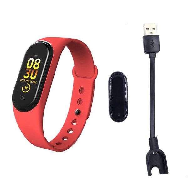 

m4 4 fitns tracker watch exercise heart rate smart belt health monitoring wristband
