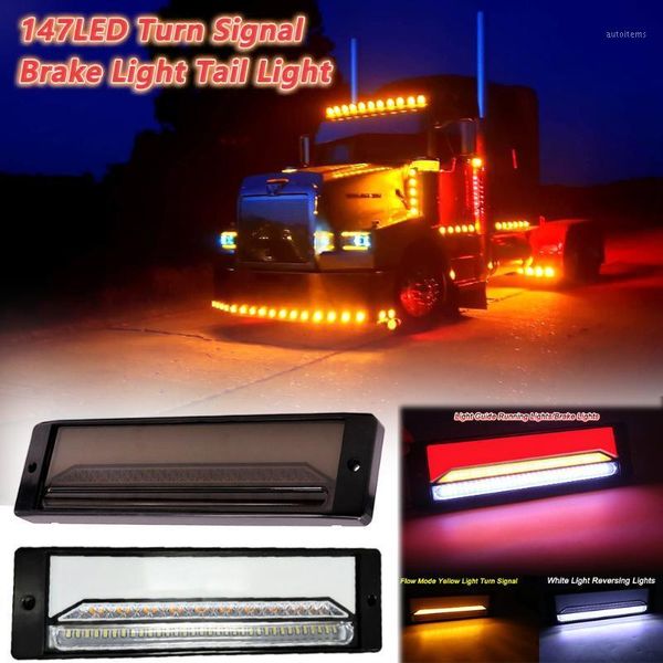 

2pcs general led truck car rear taillight trailer rv turn signal lamp ip68 waterproof sreversing lamp fog light 22×82×303mm1