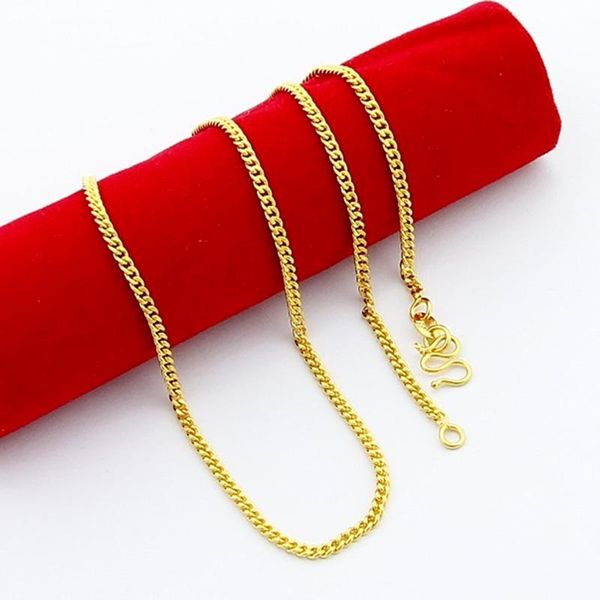 

2020 fashion 24k gold colou cilect link цепи ожерелье классический стиль отличный подарок для женщин и девочек бесплатная доставка, Silver