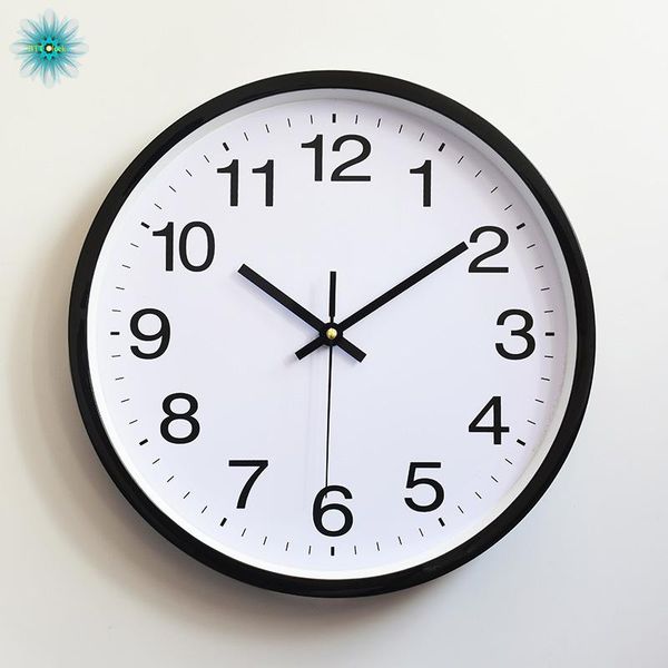 

wall clocks simple vintage modern round plasitc clock quartz horloge retro wathces