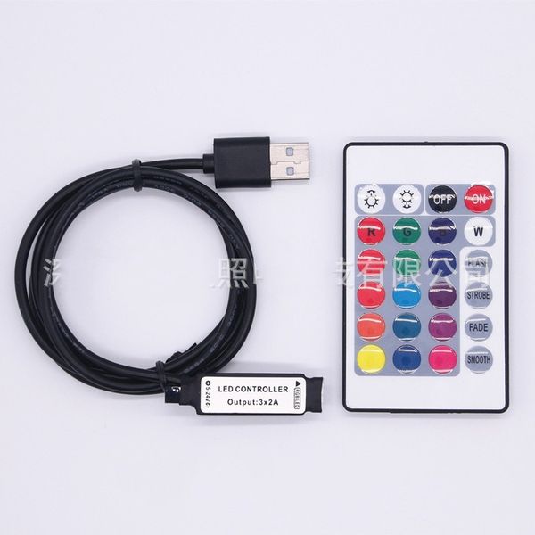 

usb 24 key controller mini television backlight led controllers radio frequency infra red remote control 3 6hh j2