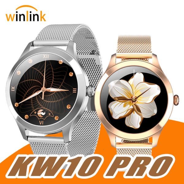 

weili's new kw10pro fashionable and noble milan steel band round screen touch metal women's smart wa