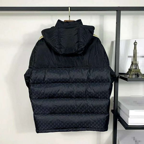 

winter2020 new men's down jacket men's and women's lovers' 90 goose down thickened thermal splicing fashion loose oversi, Black