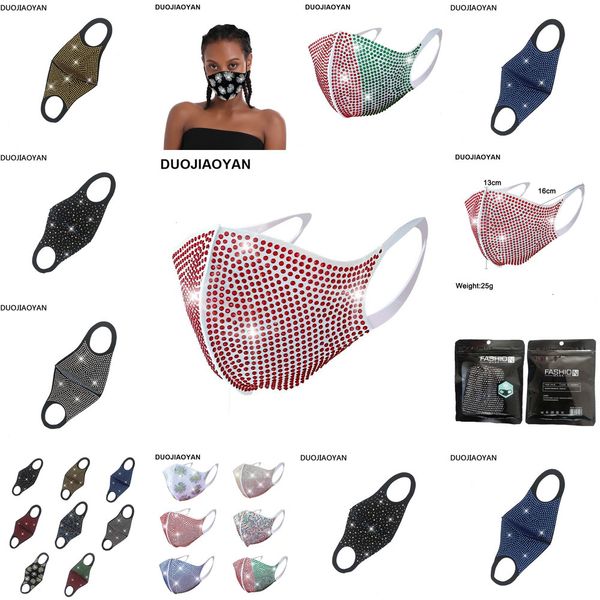 

mascarilla flash for funny bling diamond rhinestone nightclub party personalized polyester spandex custom glass drill 2 nf9za