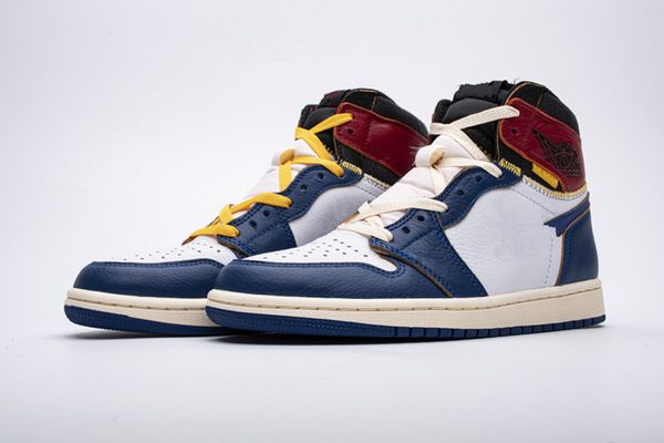 

basketball shoes jumpman 1s high nrg/un blue toe white/blue/red colorway snkrs white-blue upper genuine leather rubber outsole size us13 in