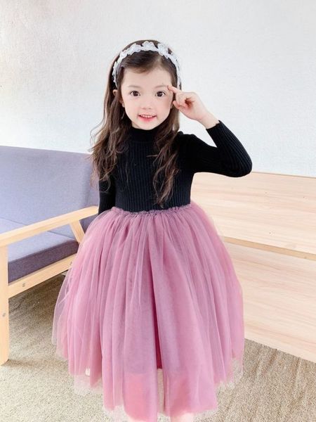 

knitted wool girls' medium length long sve mh stitching princs poncho skirt children's drs i1mhmtu0opqv, Red;yellow