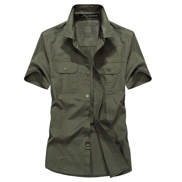 

2021 new men's cotton casual short masculine shirts zxvy, White