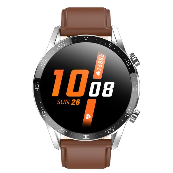 

l13c smart watch brown leather bands sports microwear intelligent wear
