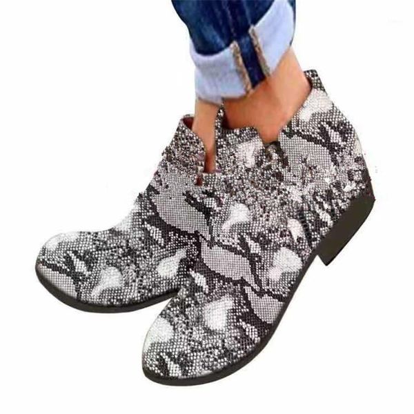 

2020 autumn winter warm women ankle boots square high heels leather boots round head casual pumps big size 35-43, Black