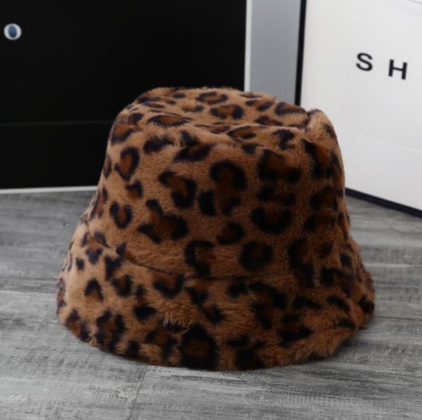 

autumn winter is melting and lovely hat fashionable leopard grain wool warm add thick hat q1, Blue;gray