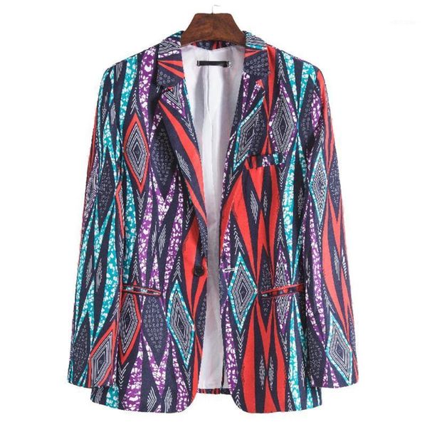 

missky men casual suit spring autumn long sleeve fashion african ethnic style printing single breasted casual coat male 1, White;black
